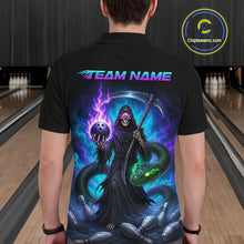 Load image into Gallery viewer, Custom Personalized Team Bowling Jersey With Name, Men's Grim Reaper Bowling Shirt &amp; Quarter Zip NHT1200