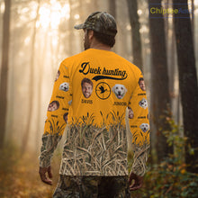 Load image into Gallery viewer, Custom Duck Hunting Shirt – Hunter &amp; Dog Face and Name, Funny Personalized Gift NHT291