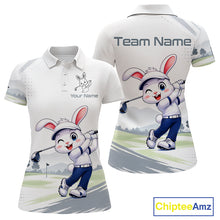 Load image into Gallery viewer, Custom Bunny Golf Polo Shirt – Personalized Rabbit Golf Shirt, Funny Golfer Gift For Women's 