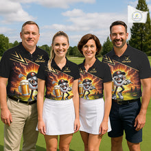 Load image into Gallery viewer, Funny Golf Ball Mens Golf Polo Shirts Custom Golf And Beer Golf Apparel For Golfer NHT899