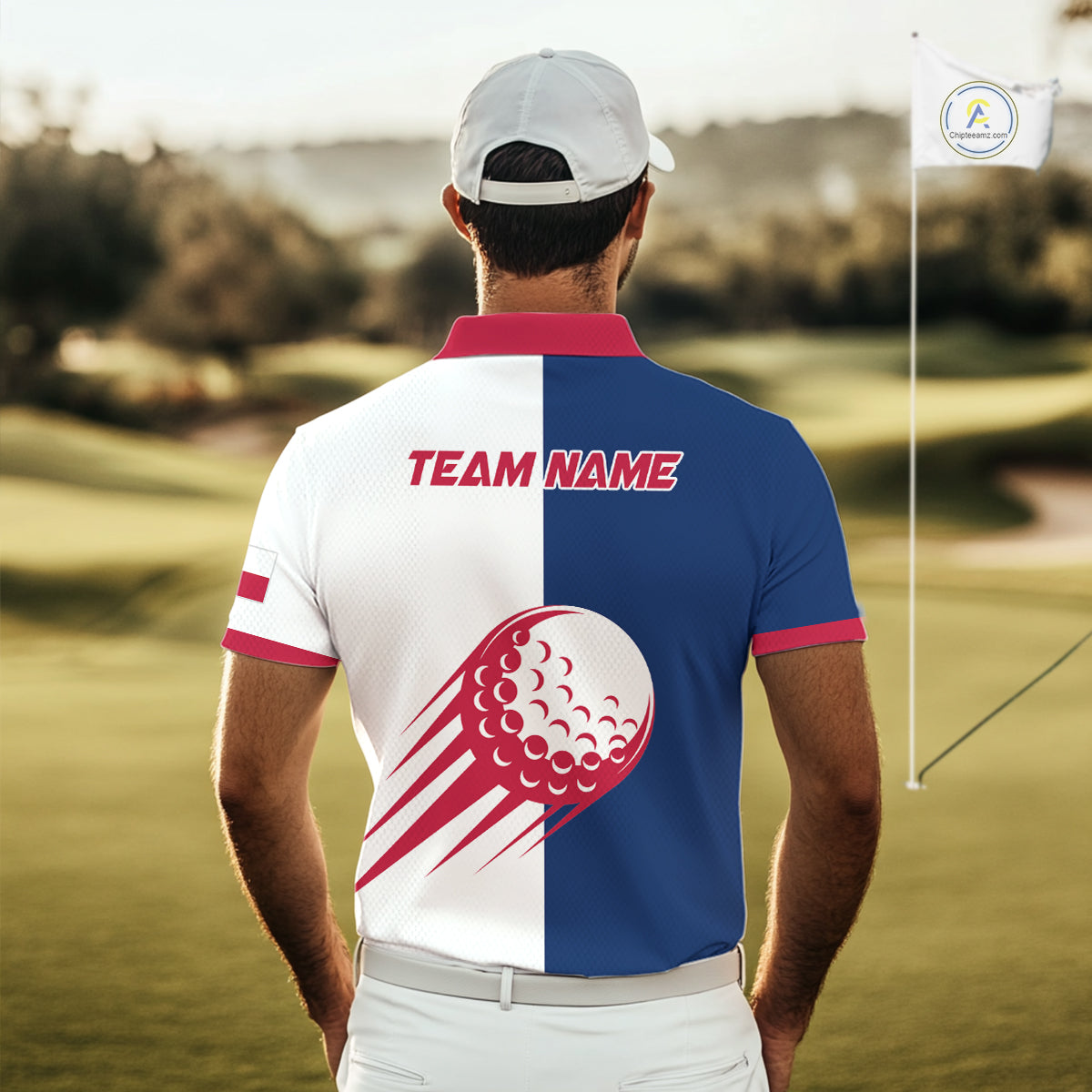 Personalized Texas Flag Patriotic Golf White Mens Golf Polo Shirts Custom Mens Golf Gift For Men NHT736