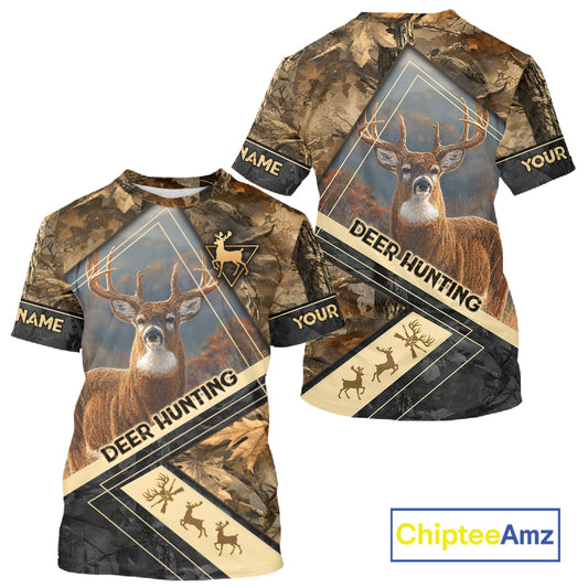 Deer Buck Custom Name 3D All Over Printed Shirts, Best Deer Hunting Season NHT372
