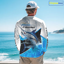 Load image into Gallery viewer, Custom Marlin Saltwater Fishing Shirt Long Sleeve Designed For Deep Sea Anglers 