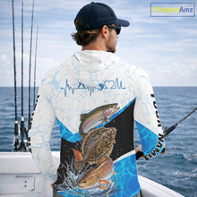 Load image into Gallery viewer, Texas Fishing Shirt Trout Flounder Redfish Long Sleeve Hooded Performance Apparel For Men
