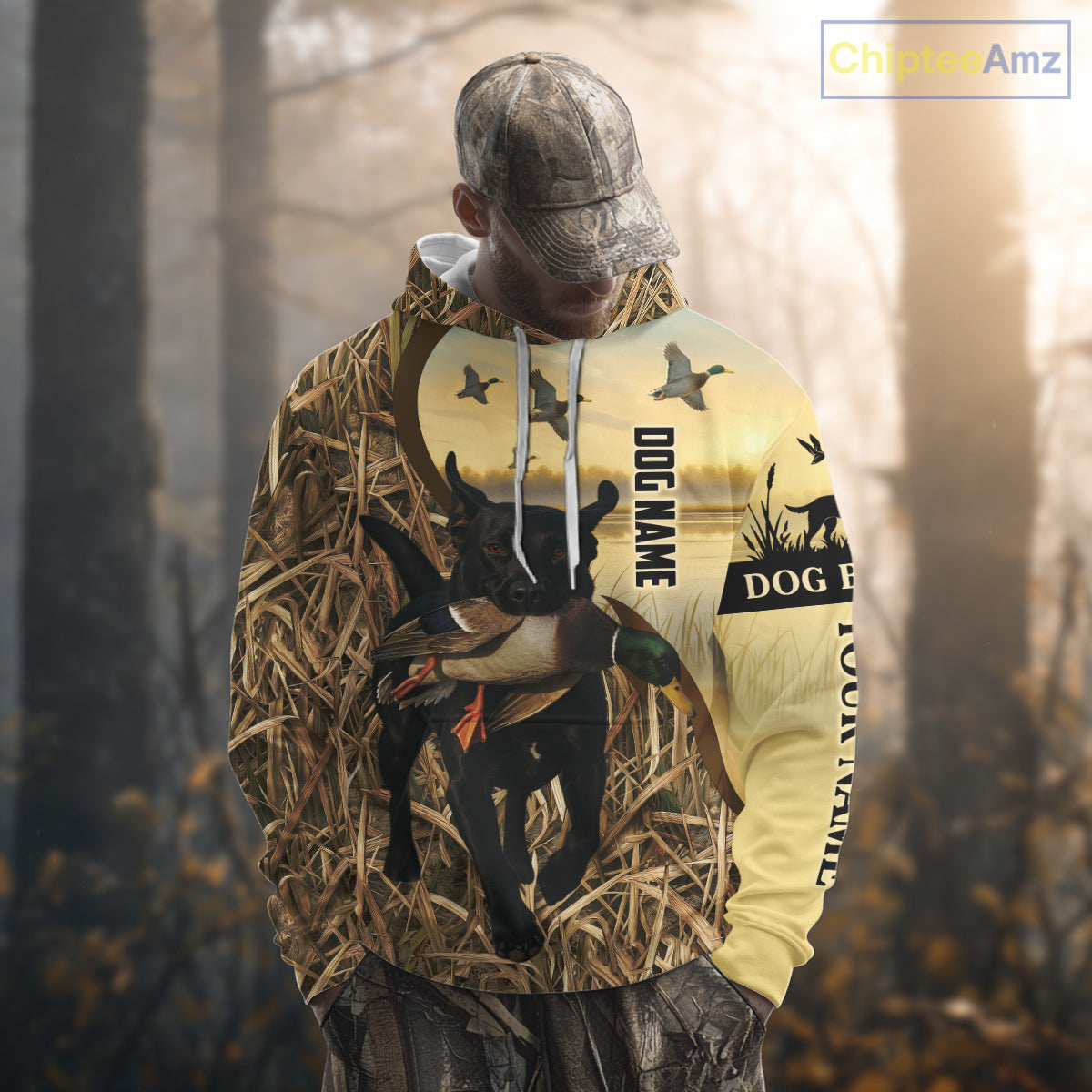Personalized Duck Hunting Shirt – Custom Dog's Photo and Name for Hunters NHT258