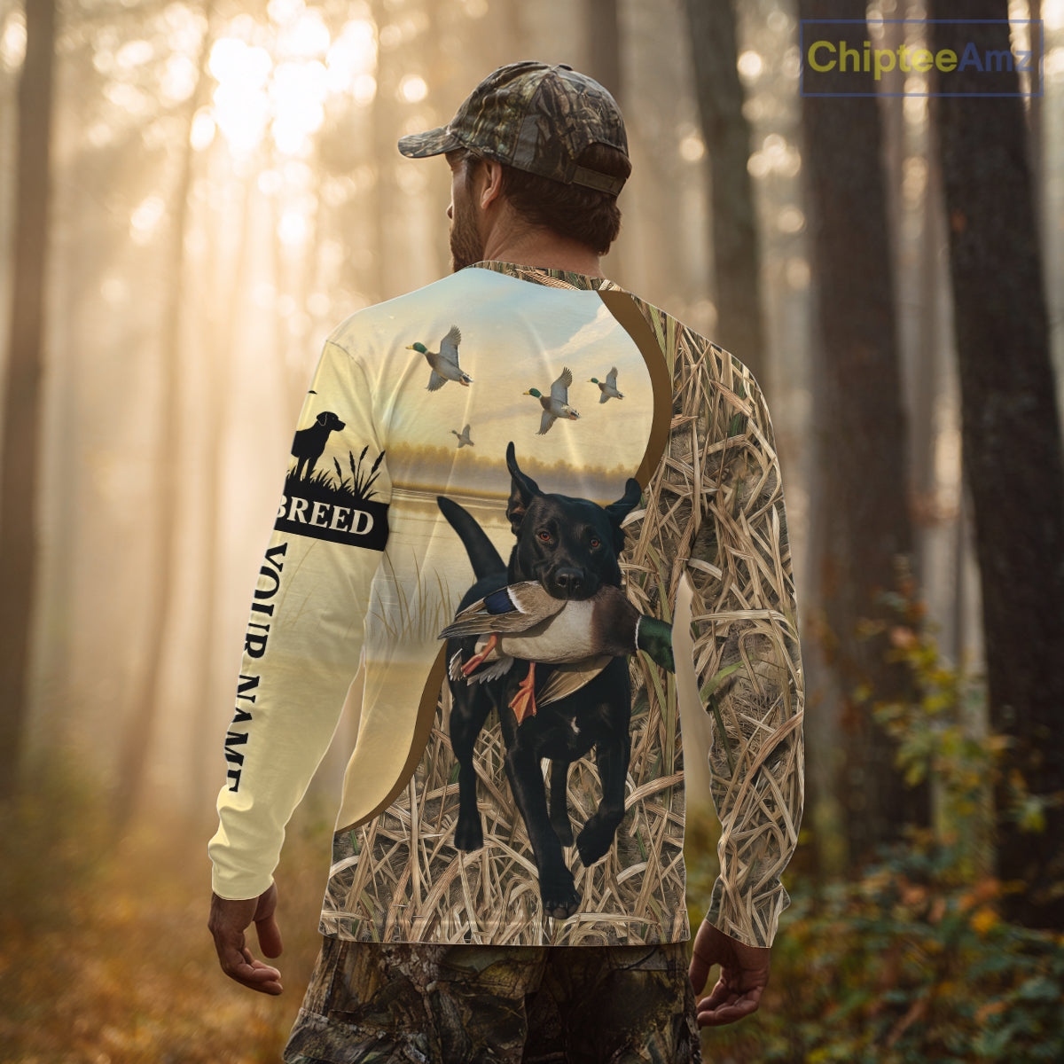 Personalized Duck Hunting Shirt – Custom Dog's Photo and Name for Hunters NHT258