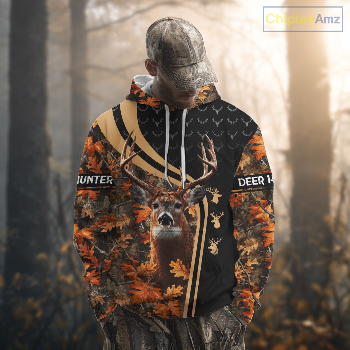 Custom Camo 3D Animal Deer Hunting Shirt Best Hunting Clothes For Season NHT67