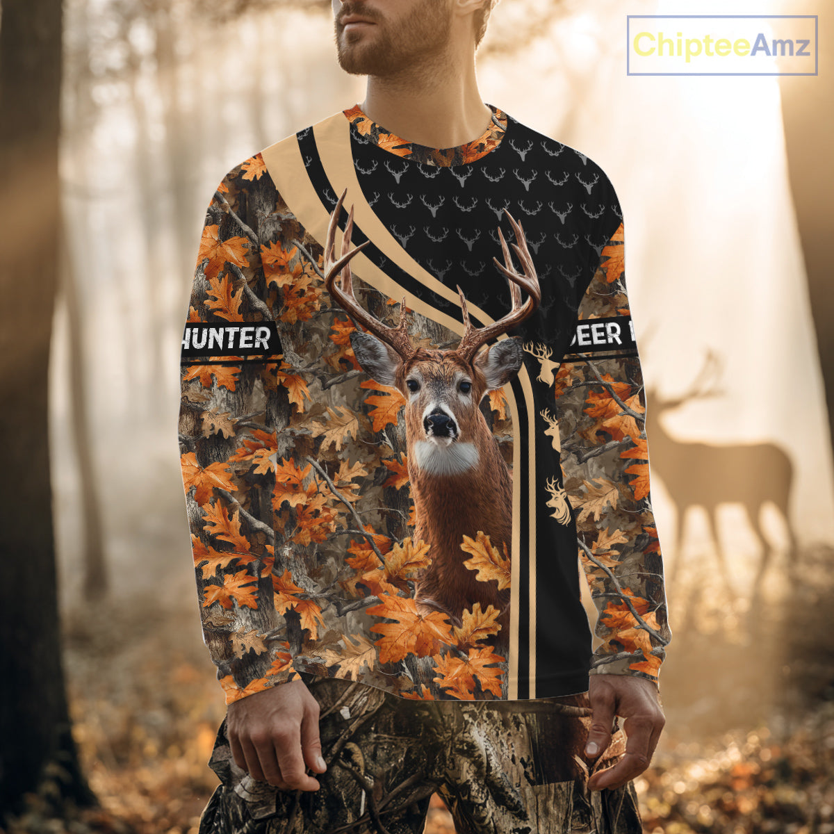 Custom Camo 3D Animal Deer Hunting Shirt Best Hunting Clothes For Season NHT67