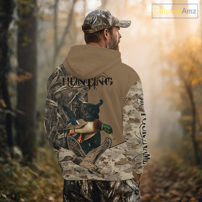 Personalized Hunting Shirt for Hunters – Custom Dog Image and Your Name NHT325