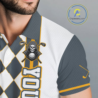 Close-up of a sports jersey with a logo and text on a gray background