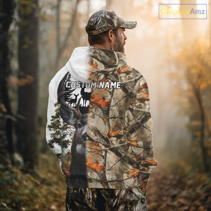 Best Deer Hunting Camouflage Custom Name Shirts for Hunters, Personalized Hunting Shirt NHT14