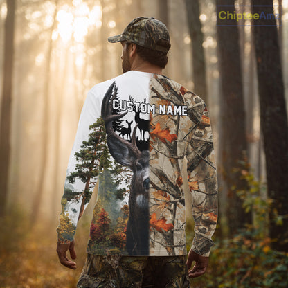 Best Deer Hunting Camouflage Custom Name Shirts for Hunters, Personalized Hunting Shirt NHT14