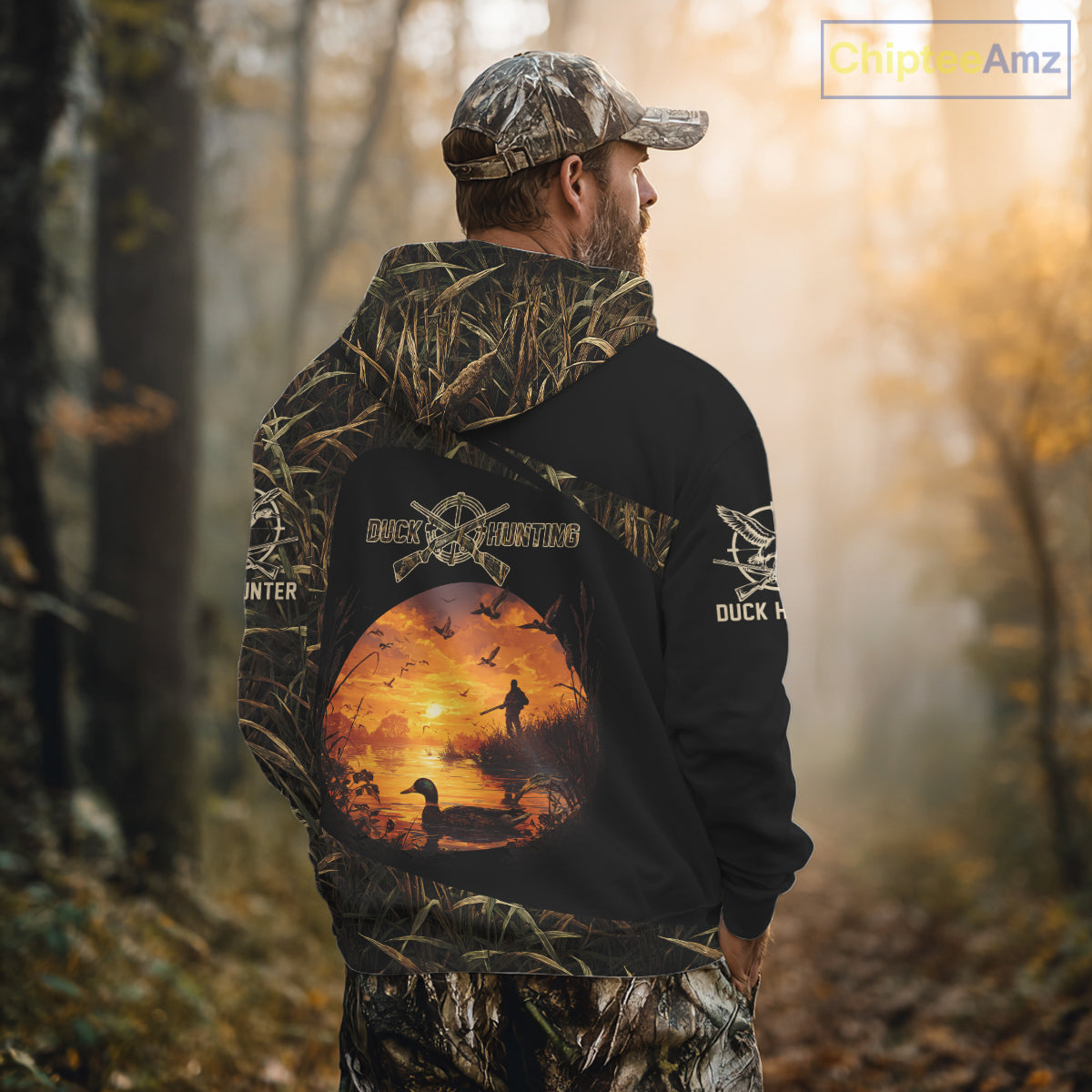 Personalized Duck Hunting 3D All Over Printed Camo with Custom Name Outdoor Gift for Hunters NHT117