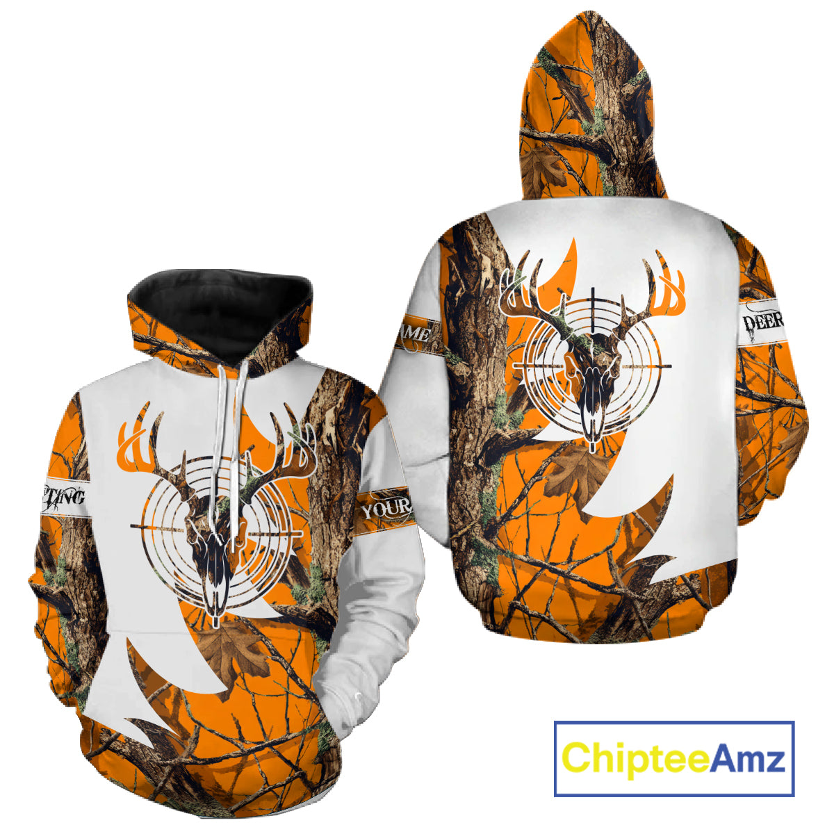 Custom Deer Skull Hunting Shirt 3D All Over Print Camo & Personalized Name, Gifts for Hunter NHT31