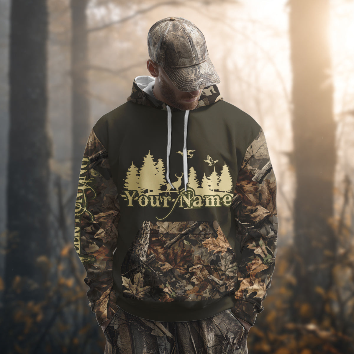 Deer hunting Shirt 3D All Over Print With Texas Flag & Forest Camo Best Gift For Hunter NHT30