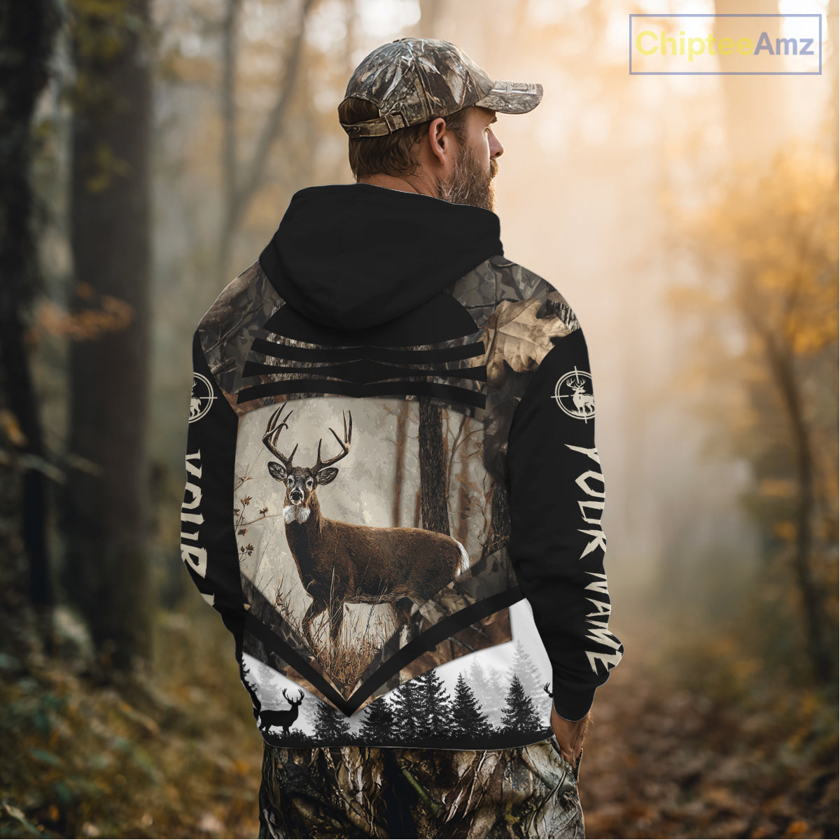 Best Deer Hunting Shirt 3D Custom Name Hoodie, Hunting Sweatshirt for Men NHT349