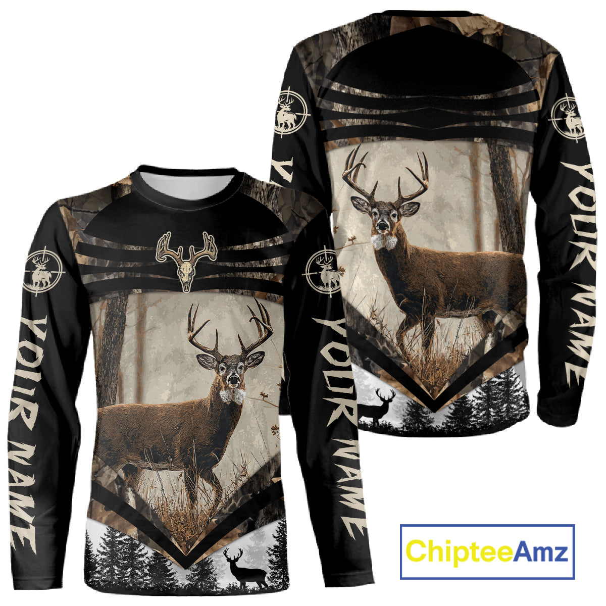 Best Deer Hunting Shirt 3D Custom Name Hoodie, Hunting Sweatshirt for Men NHT349
