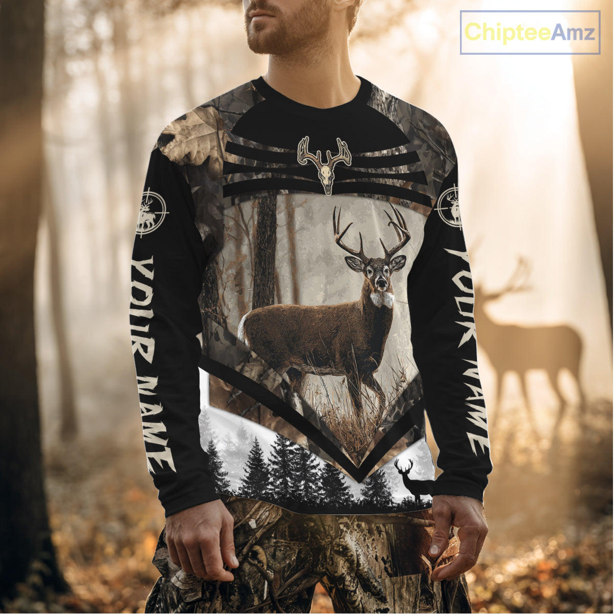 Best Deer Hunting Shirt 3D Custom Name Hoodie, Hunting Sweatshirt for Men NHT349