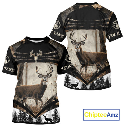 Best Deer Hunting Shirt 3D Custom Name Hoodie, Hunting Sweatshirt for Men NHT349