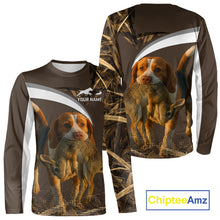 Load image into Gallery viewer, Brown Camo 3D Printed Beagle Dog Rabbit Hunting Shirt, Custom Name Hunting Gift NHT225