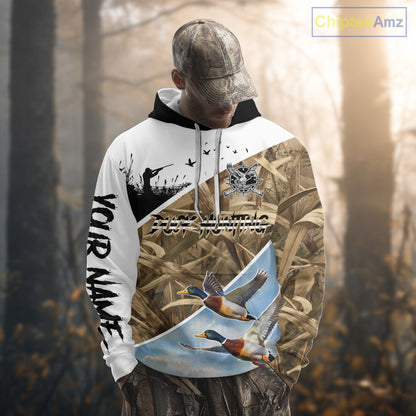 Mallard Duck Hunting Shirts, Best Hoodie Hunting Gifts, Duck Hunting Camo Shirts NHT375