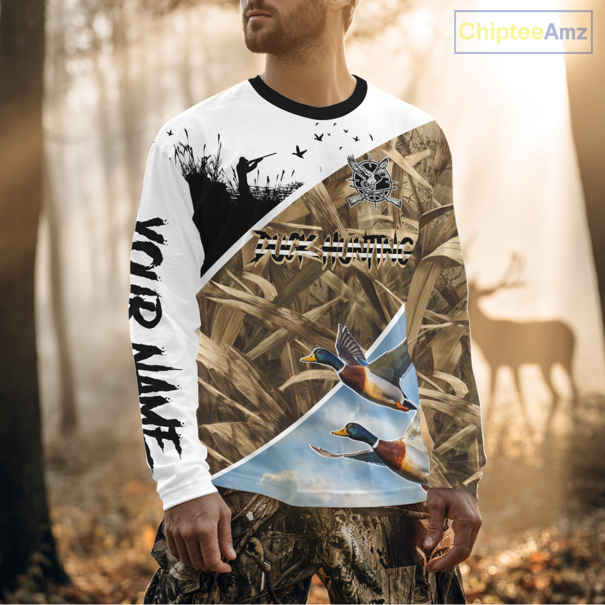 Mallard Duck Hunting Shirts, Best Hoodie Hunting Gifts, Duck Hunting Camo Shirts NHT375
