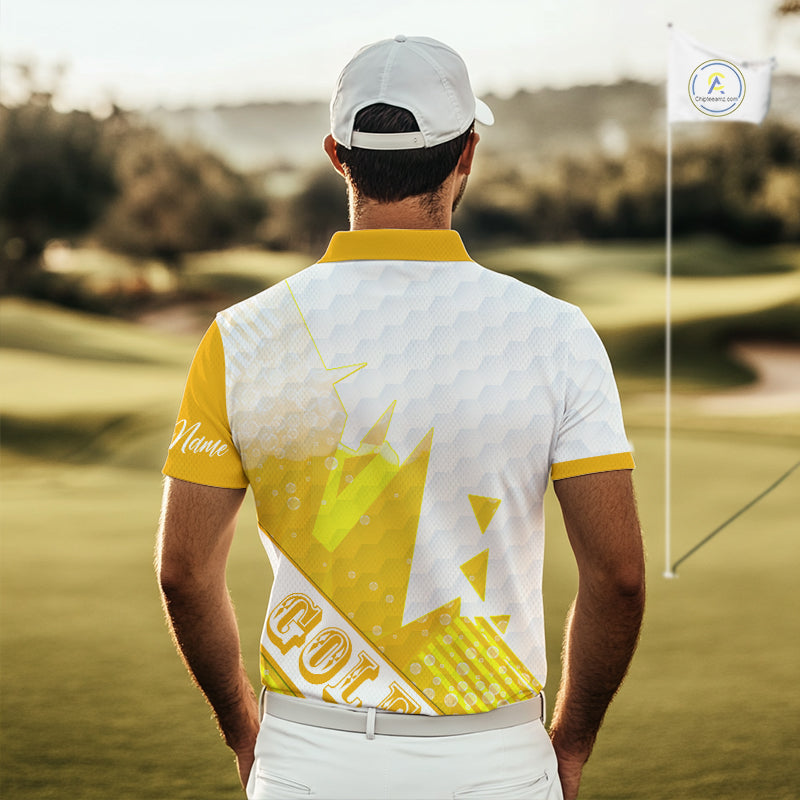 Personalized Golf Shirt Beer Style – Custom Name Polo, Gift For Dad, Golfer Gift Idea NHT672