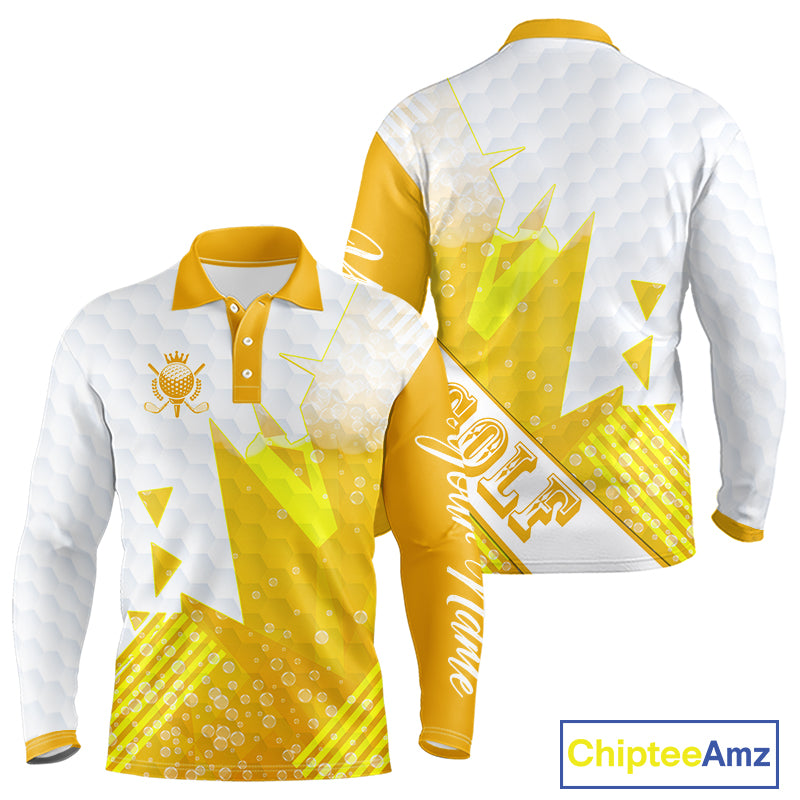 Personalized Golf Shirt Beer Style – Custom Name Polo, Gift For Dad, Golfer Gift Idea NHT672