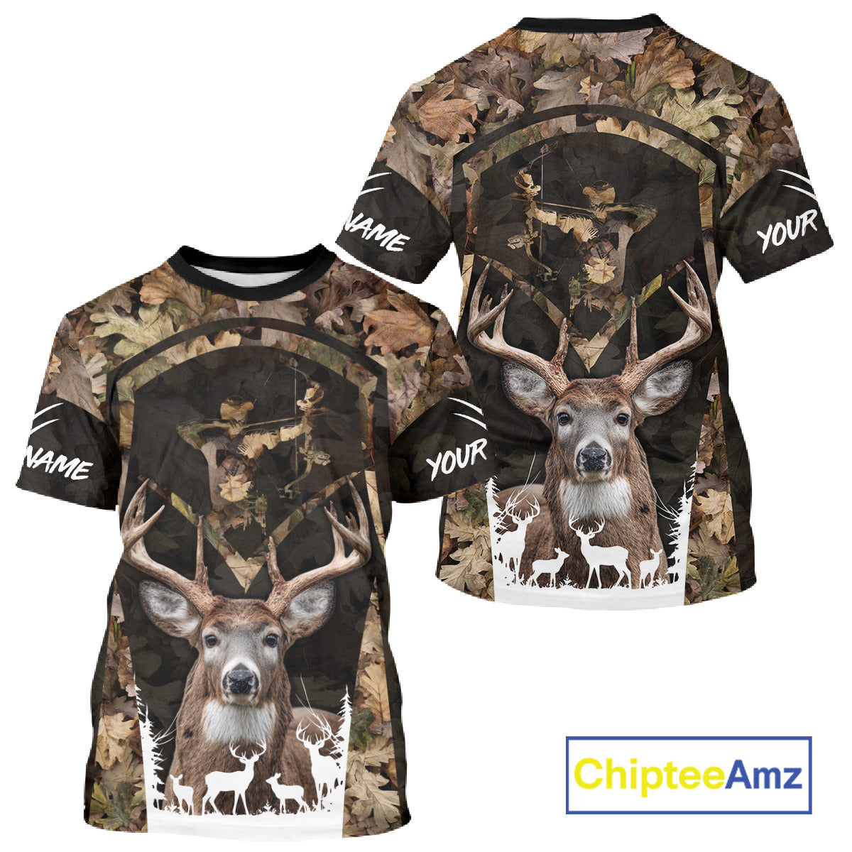 Forest Camo Deer Hunting Shirt, Hunting Hoodie for Deer Hunters, Season Deer Hunting NHT371
