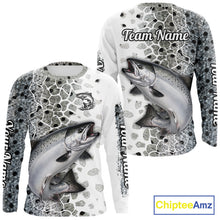 Load image into Gallery viewer, Chinook Salmon (King Salmon) Fishing Camo Performance Fishing Shirts Long Sleeve For Fisher NHT570