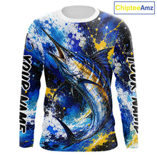 Load image into Gallery viewer, Custom Marlin Fishing Jersey – Saltwater Fishing Shirt Long Sleeve For Men