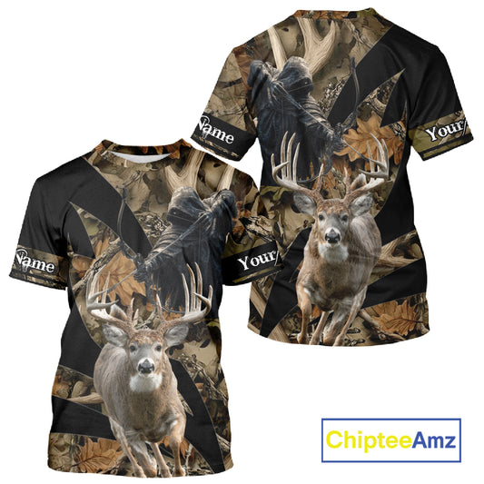 Custom Camo Deer Shed 3D Animal Deer Hunting Shirt Best Hunting Clothes For Season NHT220
