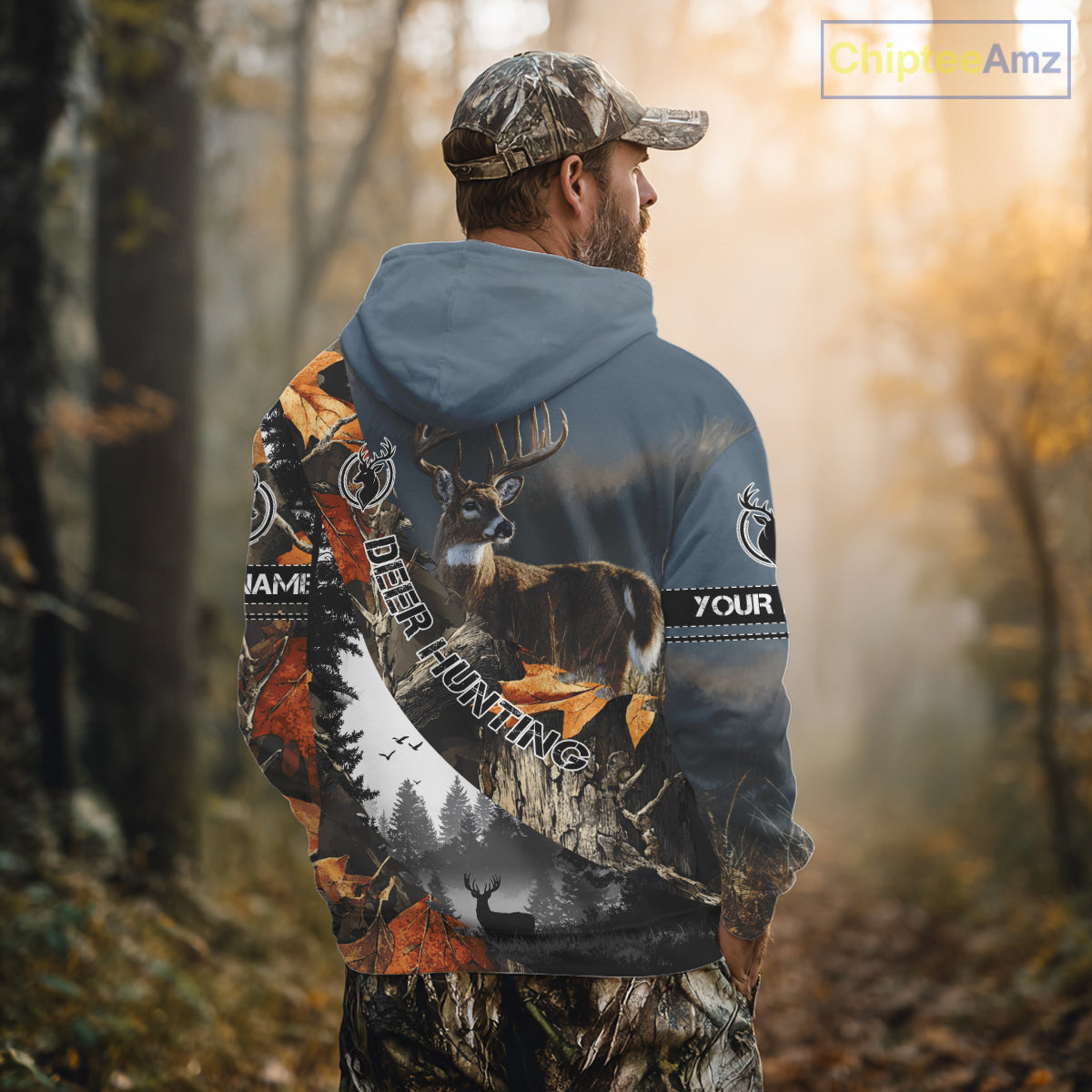 Deer Hunting Camo Custom 3D All Over Print Shirt, Personalized Gift NHT297