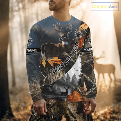 Deer Hunting Camo Custom 3D All Over Print Shirt, Personalized Gift NHT297