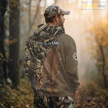 Load image into Gallery viewer, Custom Brown Camo 3D All Over Printed Rabbit Hunting Shirt With Beagle Dog, Hunting Gift NHT224