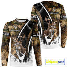 Load image into Gallery viewer, Forest Camo Deer Hunting 3D Shirt – Custom Name Personalized Gift NHT299