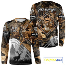 Load image into Gallery viewer, Personalized Deer Hunting Camouflage Pattern Hunter Gift, Deer Hunting Season Shirt NHT306