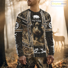 Load image into Gallery viewer, Wild Hog Hunting Full 3D Camo Printed Custom Name Boar Hunting Clothes, Hunting Gifts NBT192