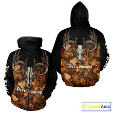 Load image into Gallery viewer, Deer Hunting Orange Camouflage Custom Name 3D Shirts, Custom Deer Hunting Clothes NBT194