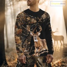 Load image into Gallery viewer, Whitetail Deer Hunting Fall Camo Shirts for Men, Best Gift Ideas for Hunter NBT200