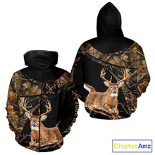 Load image into Gallery viewer, Whitetail Deer Hunting Fall Camo Shirts for Men, Best Gift Ideas for Hunter NBT200