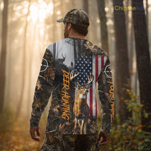 Load image into Gallery viewer, Orange Deer Hunting Camouflage Personalized Hunting Shirt, Hoodie Hunting Shirt For Men NBT308