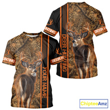 Load image into Gallery viewer, Whitetail Deer Hunting Season Shirt 3D Custom Hoodie Hunting Gift Orange Camouflage Deer Shirts NBT309