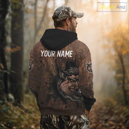 Brown Camo Boar Hunting 3D All Over Printed Shirts, Custom Boar Hunting Outfit, Hunting Gifts NBT212