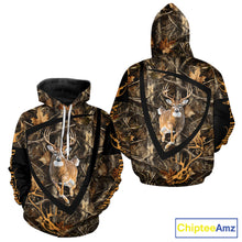 Load image into Gallery viewer, Personalized Whitetail Deer Hunting Brown Camouflage 3D All Over Printed Shirt NBT277