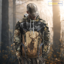 Load image into Gallery viewer, Personalized Whitetail Deer Hunting Forest Camo 3D Printed Shirts, Deer Hunting Camouflage Shirt NBT221