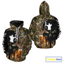 Load image into Gallery viewer, Deer Bow Hunting Camouflage Custom Name Shirt, Personalized Hunting Clothes, Hunting Gifts NBT327