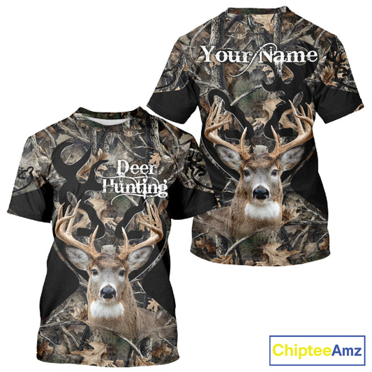 Personalized Deer Hunting 3D All Over Printed Hoodie Forest Camo, Hunting Gift NBT331