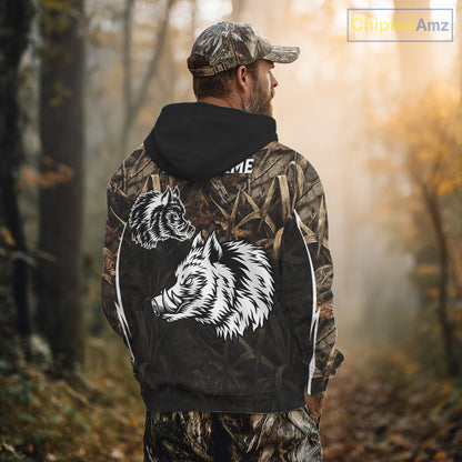 Custom Boar Hunting Full Camouflage 3D All Over Printed Shirts , Best Gift Ideas for Hunter NBT225