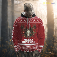 Load image into Gallery viewer, Personalized Ugly Christmas Deer Hunting Shirt Full Print Christmas Pattern, Christmas Gifts NBT284